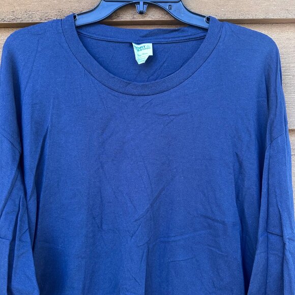 Port & Company Brand New Long Blue Shirt Size 4XL - Picture 3 of 9